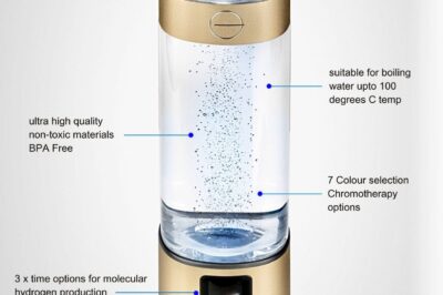 Easy to Use Hydrogen Water Bottle: Lumi+